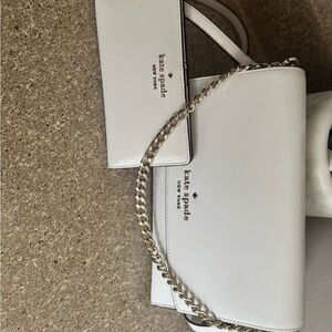 Kate Spade White Crossbody Bag and Wallet Set
